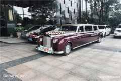 武汉婚车出租加长婚车劳斯莱斯银云