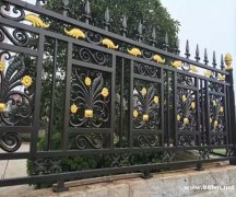 ​红桥区订购铁艺围栏（铁艺大门）效果图